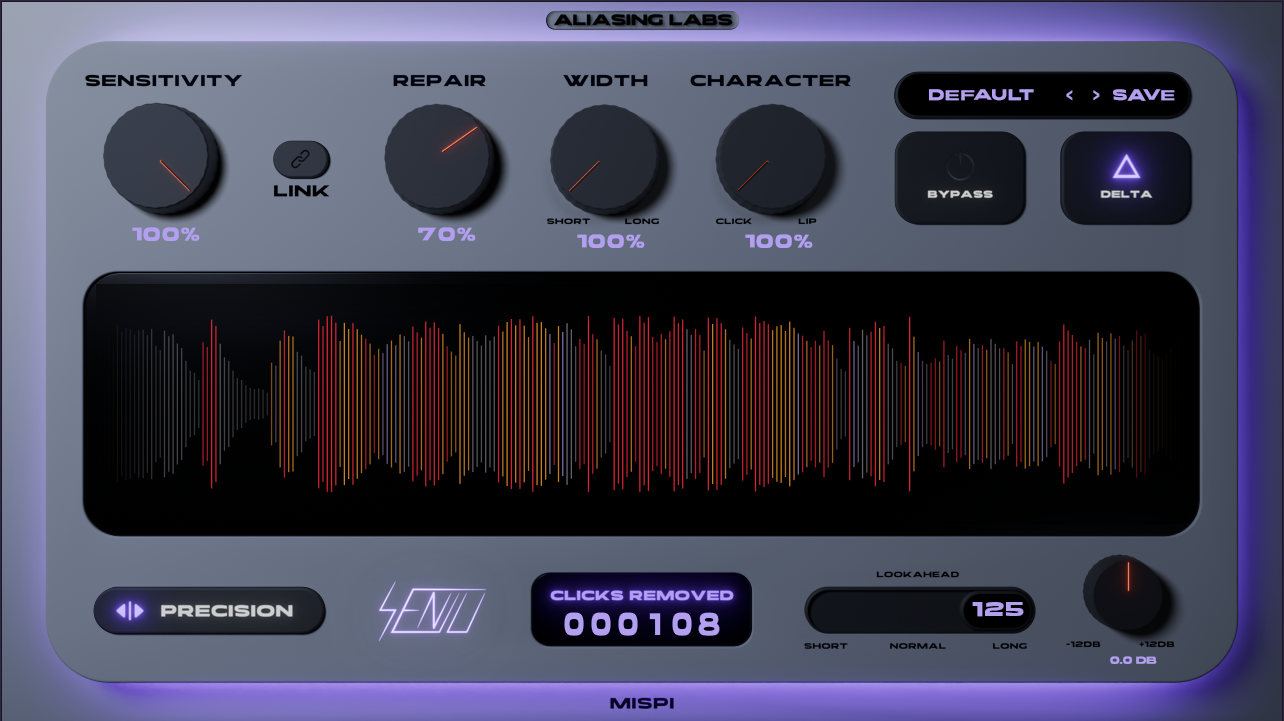 MISPI mouth de-clicker interface