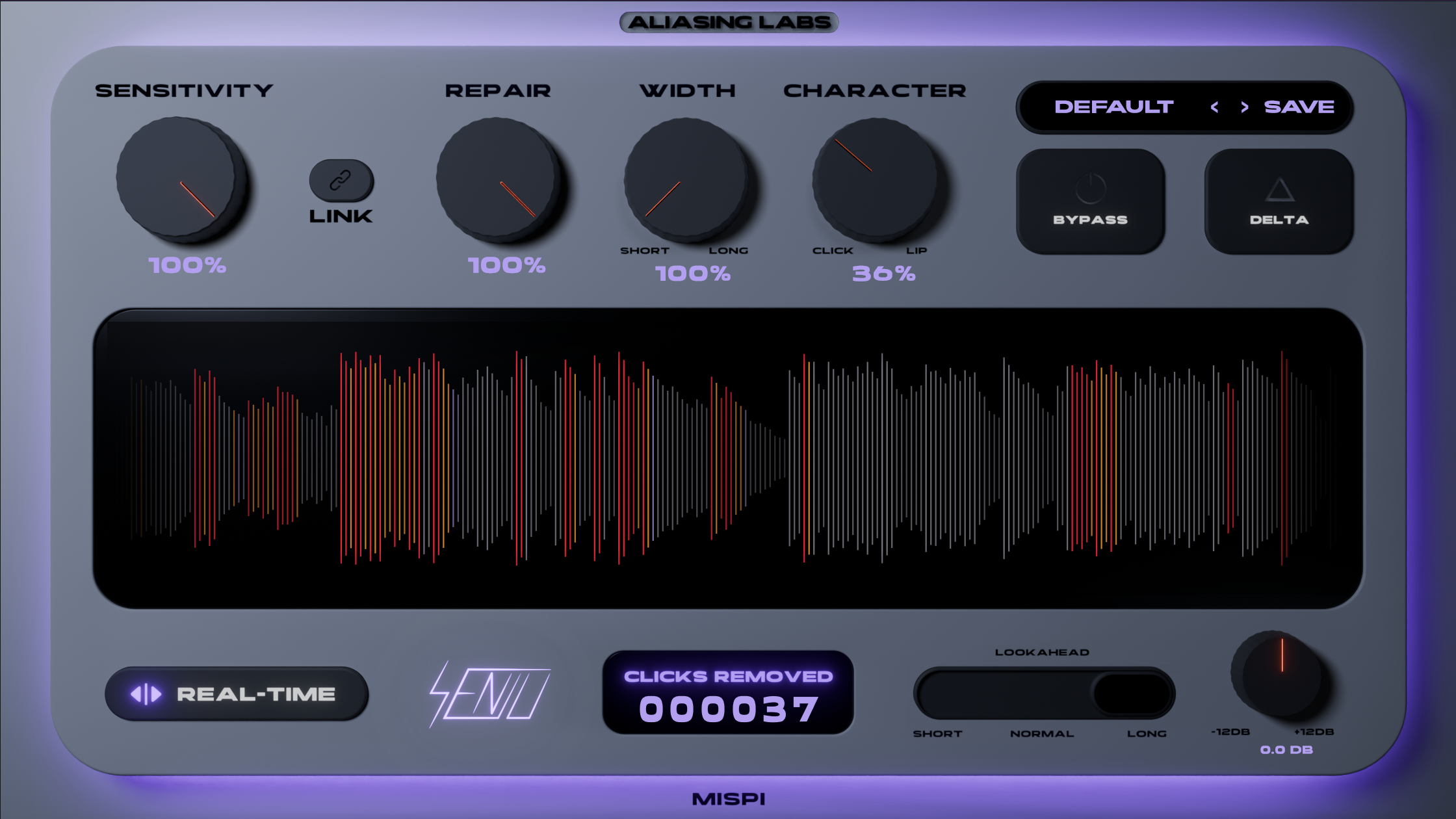 MISPI in REAL-TIME mode with 0 samples of additional plugin latency